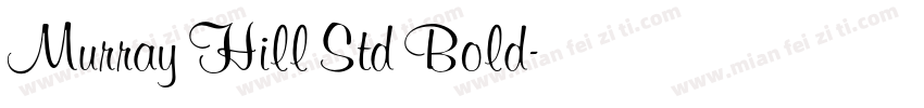 Murray Hill Std Bold字体转换
